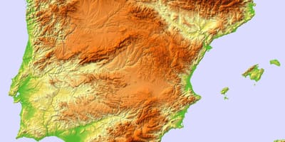 西班牙的地图救济