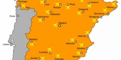 西班牙机场的地图